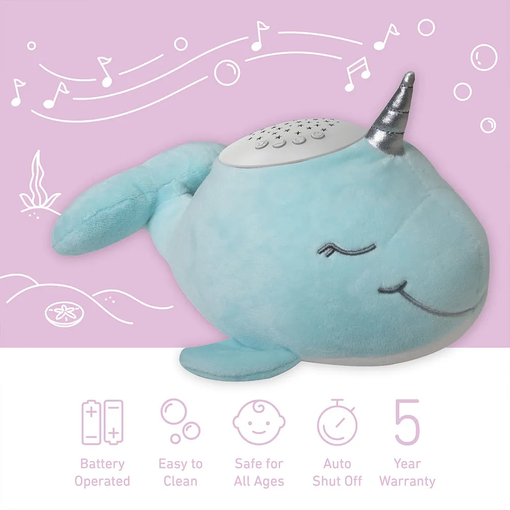 PureBaby® Sound Sleepers Sound Machine and Star Projector - Narwhal