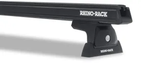 Rhino Rack Heavy Duty RLT600 Ditch Mount Black 2 Bar Roof Rack- Toyota Tacoma