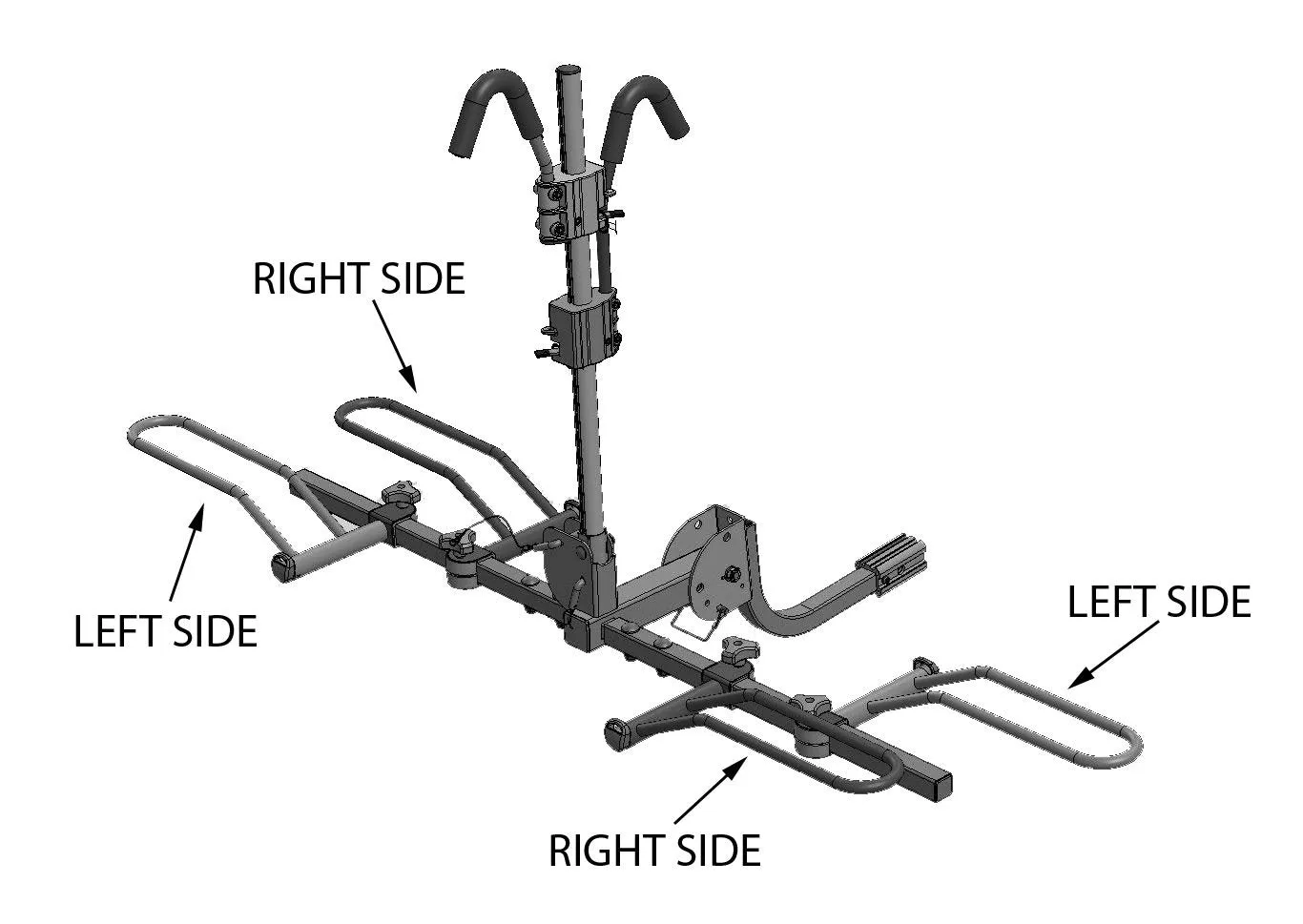 Right Side E-Bike Wheel Holder