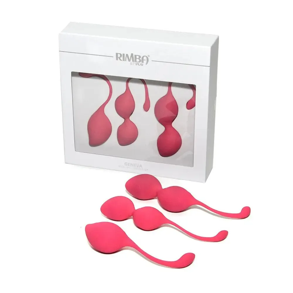 Rimba Silicone Pink Kegel Balls Training Set for Her