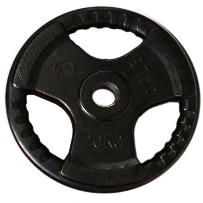 SALE:  Olympic Rubber Coated Tri-Grip Weight Plates (50mm bars), $5.50/kg