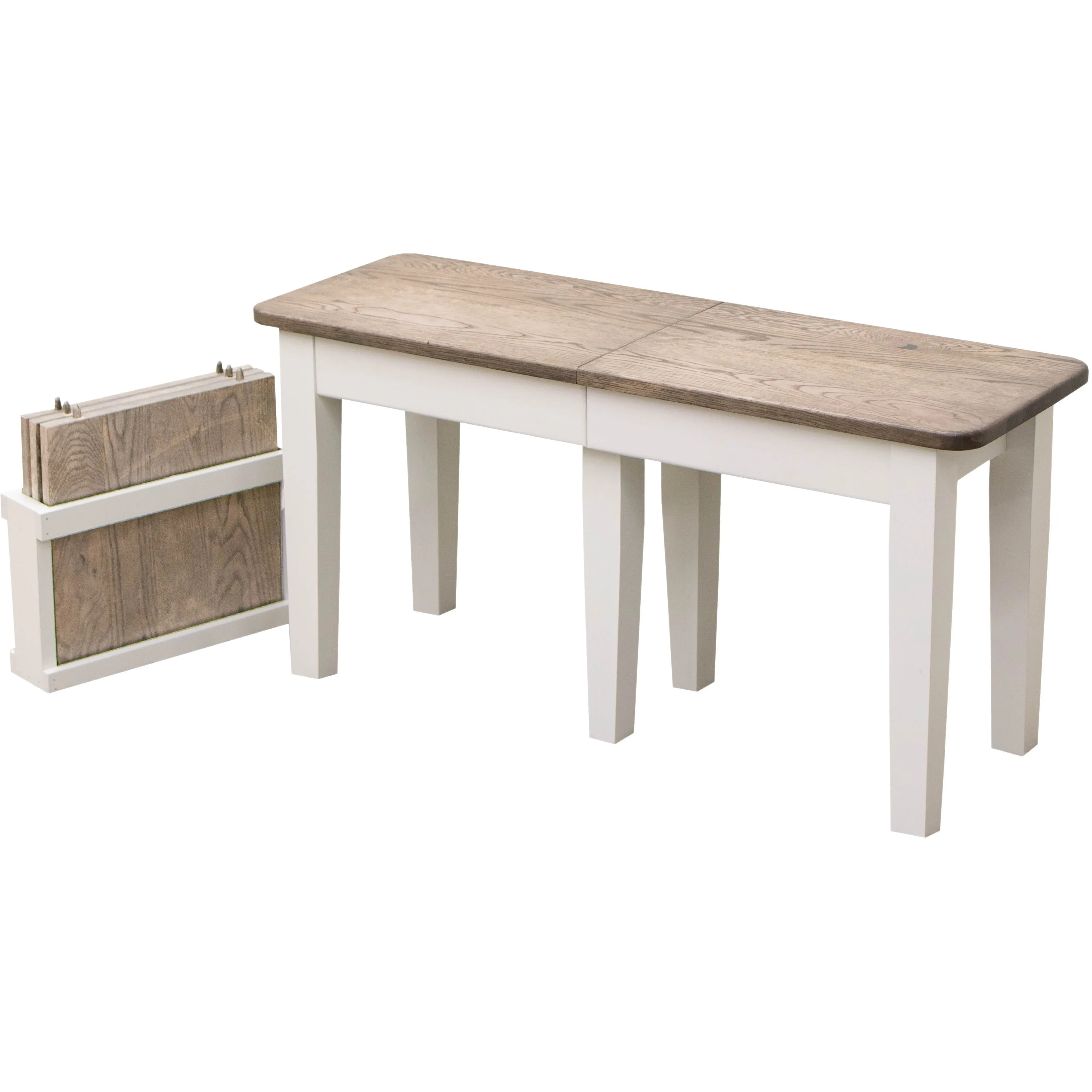 Shaker Expandable Bench, 3' to 6'