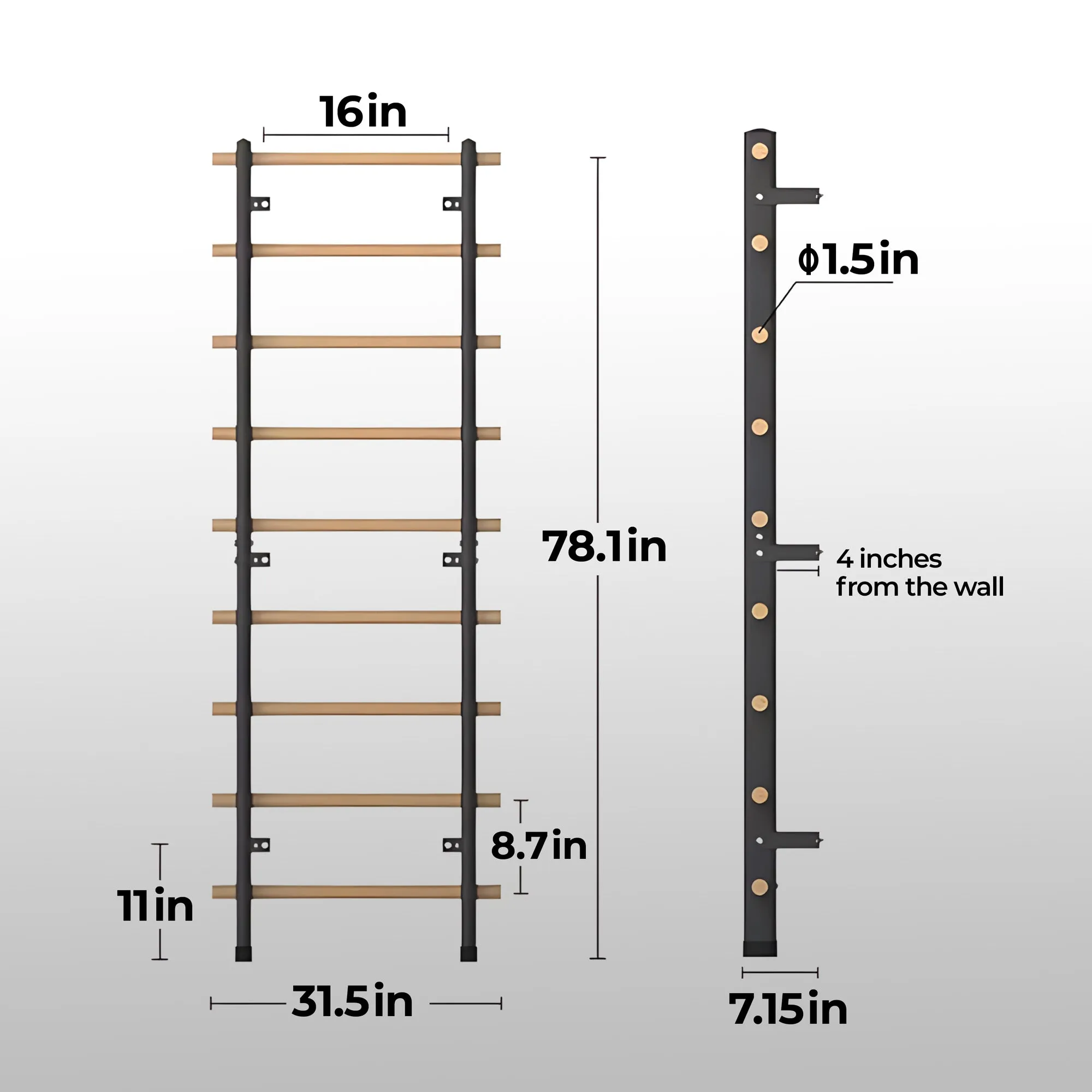 SpaceSmart Swedish Ladder 1.0