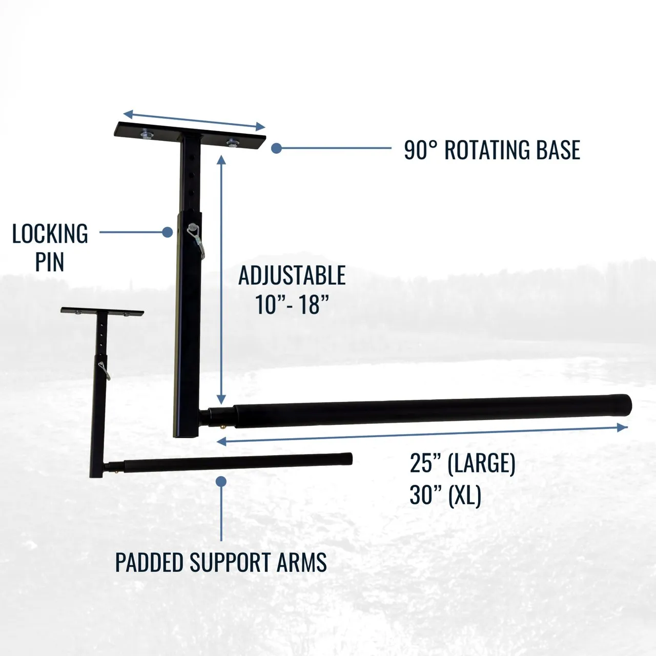 Surfboard SUP & Kayak Ceiling "L" Racks 35kg