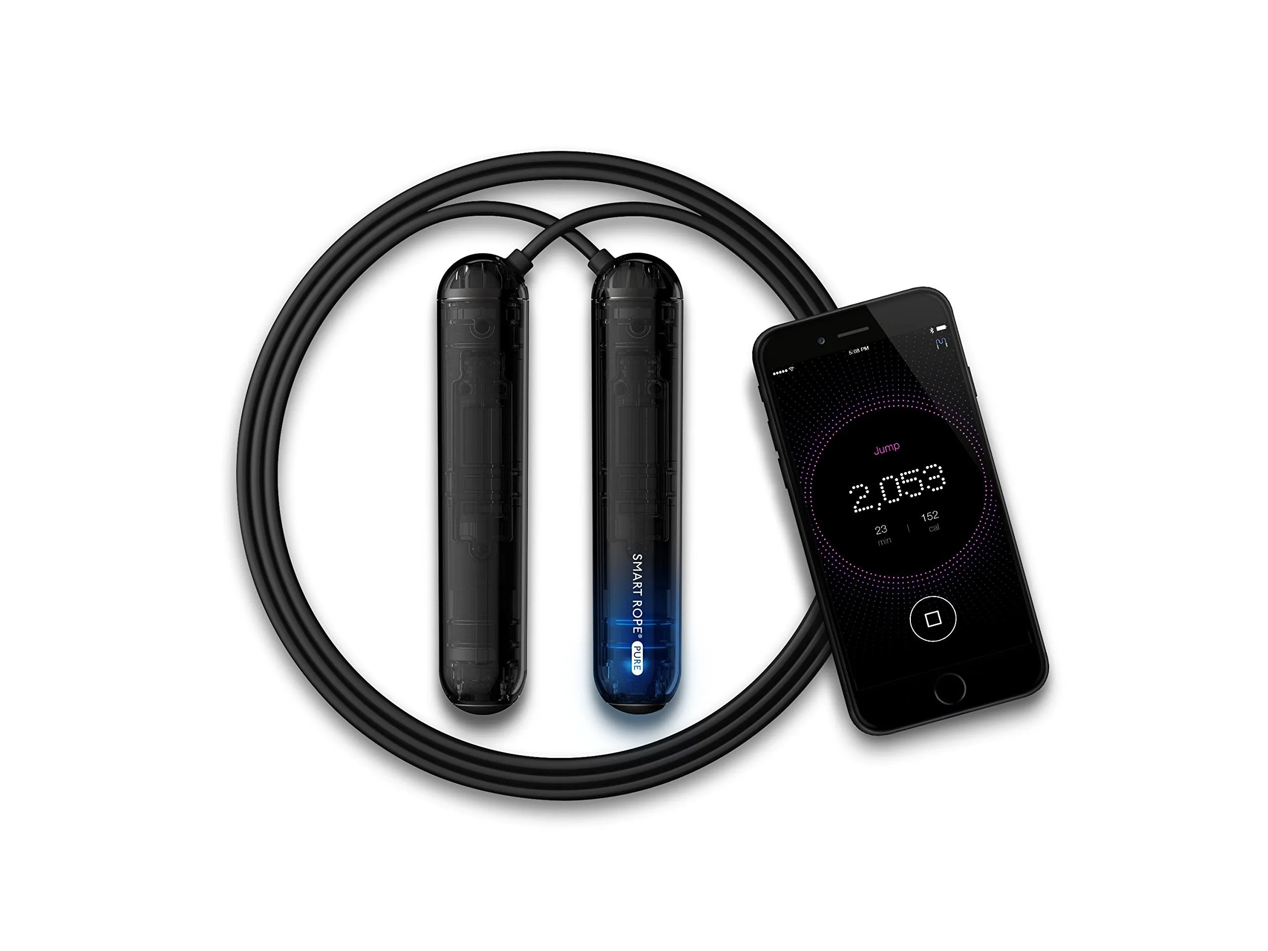 Tangram Factory Smart Rope PURE - Skipping Rope that communicates with your smartphone