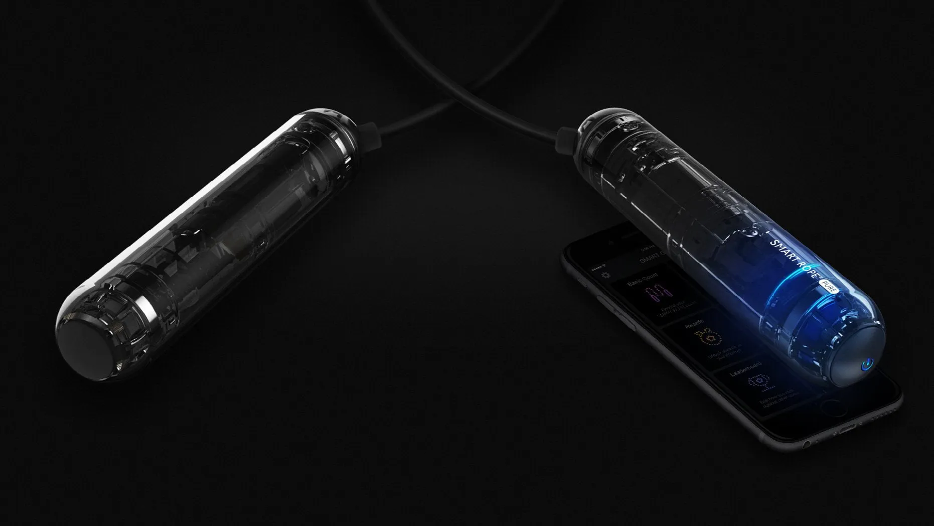 Tangram Factory Smart Rope PURE - Skipping Rope that communicates with your smartphone