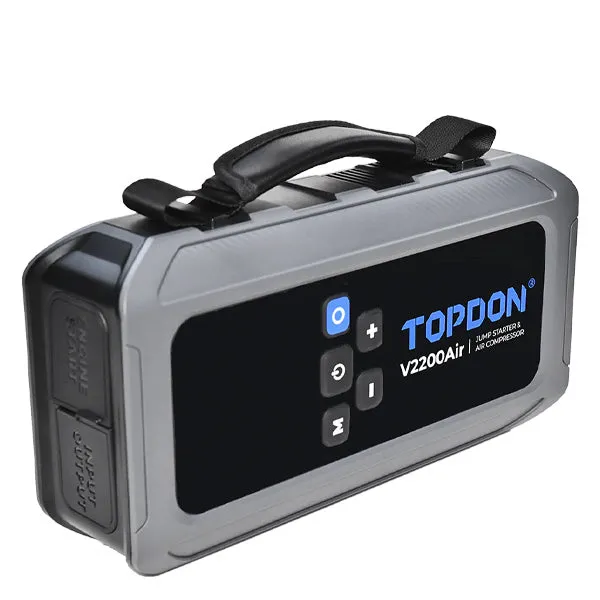 TOPDON - V2200AIR - 2-in-1 2200 Peak Amp Jump Starter & Tire Inflator