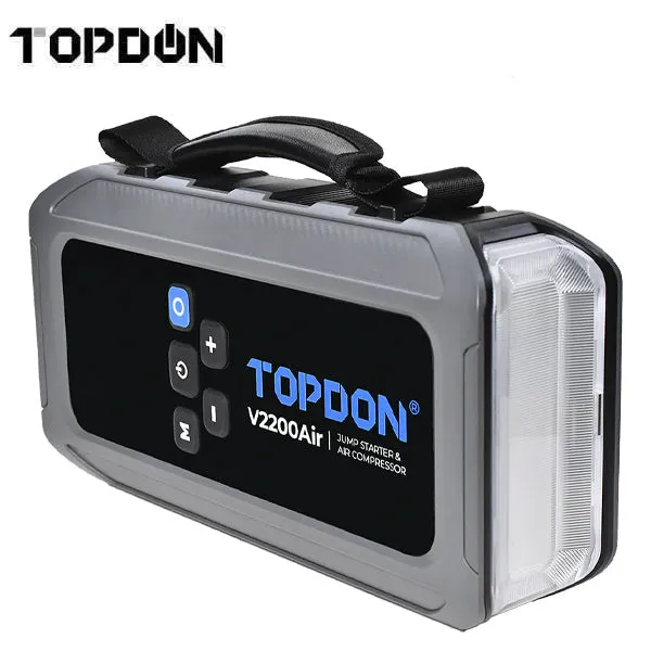 TOPDON - V2200AIR - 2-in-1 2200 Peak Amp Jump Starter & Tire Inflator