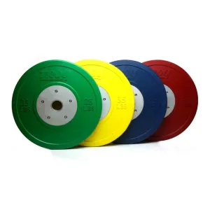 Troy 320 lbs to 640 lbs Colored Competition Rubber Bumper Plates Set