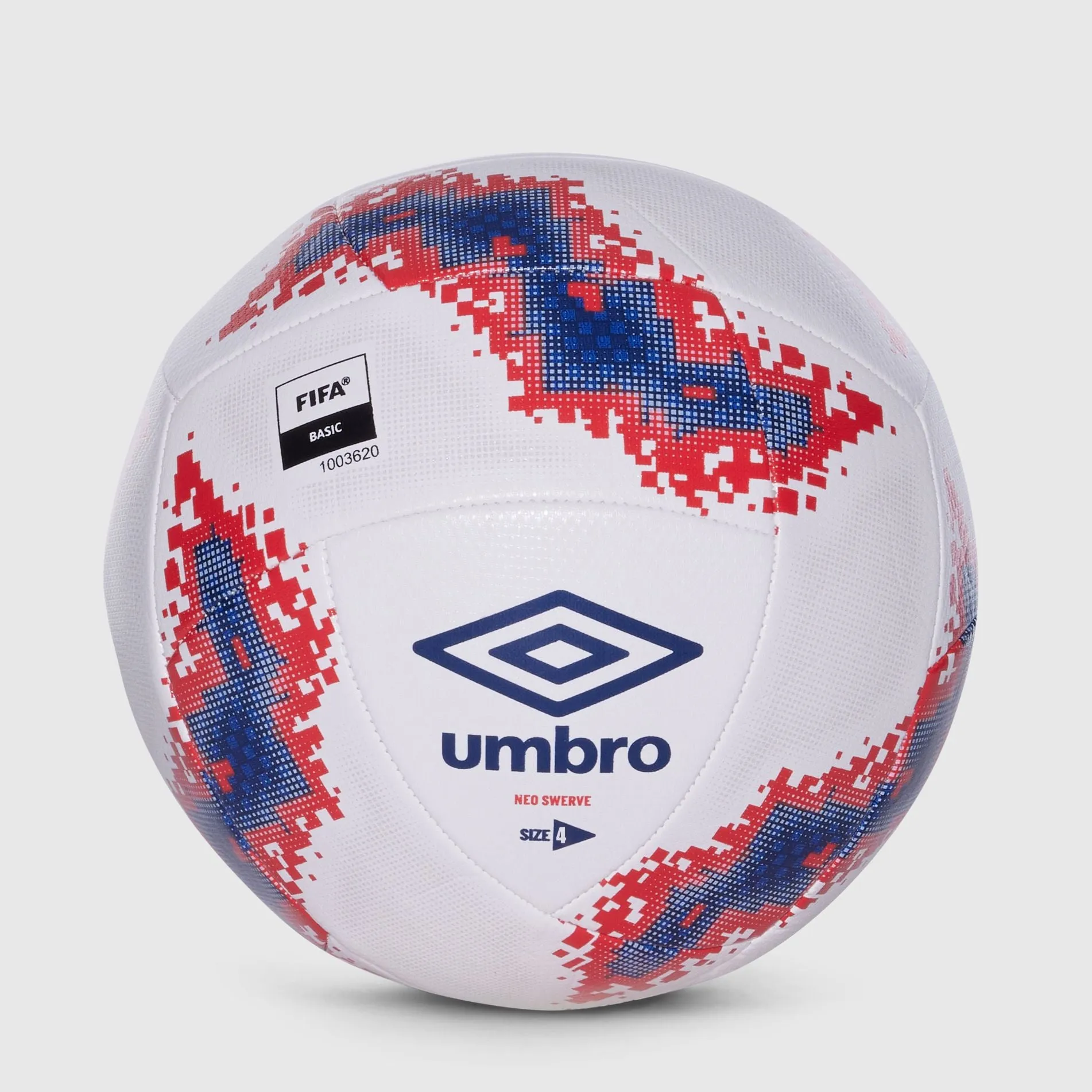 Umbro Neo Swerve Training Ball- White/Navy/Red