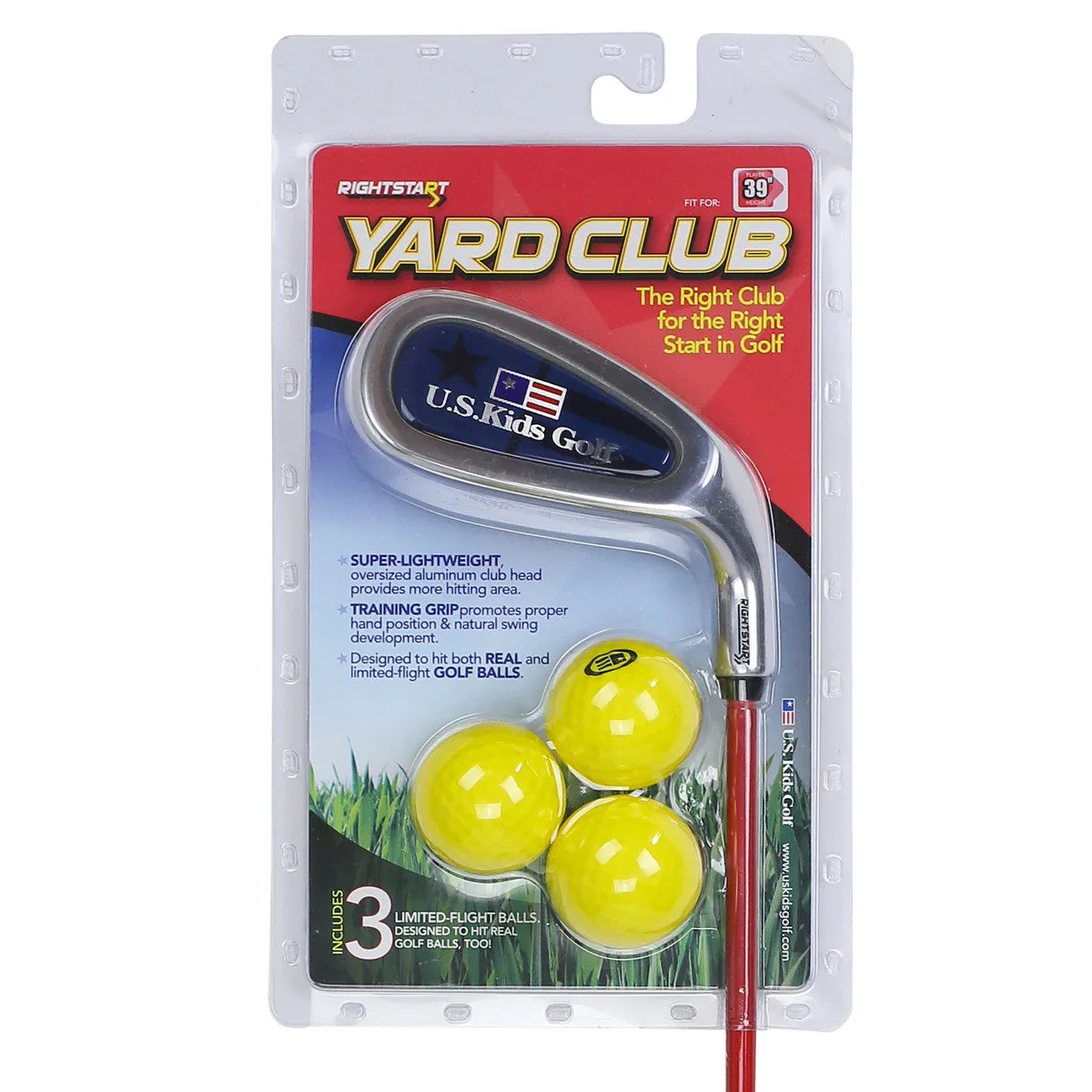 US Kids Right Hand RS39 Training Yard Club with 3 Yard Balls