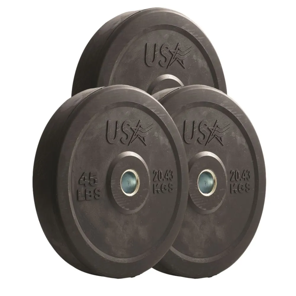 USA 235 lb to 475 lb. Combination Options Bumper Plate Barbell Sets