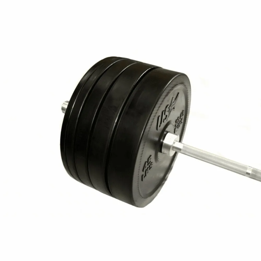 USA 235 lb to 475 lb. Combination Options Bumper Plate Barbell Sets