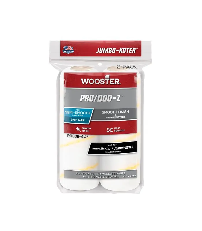 Wooster Jumbo Koter Pro Doo-Z Mini Roller Sleeve - Twin Pack