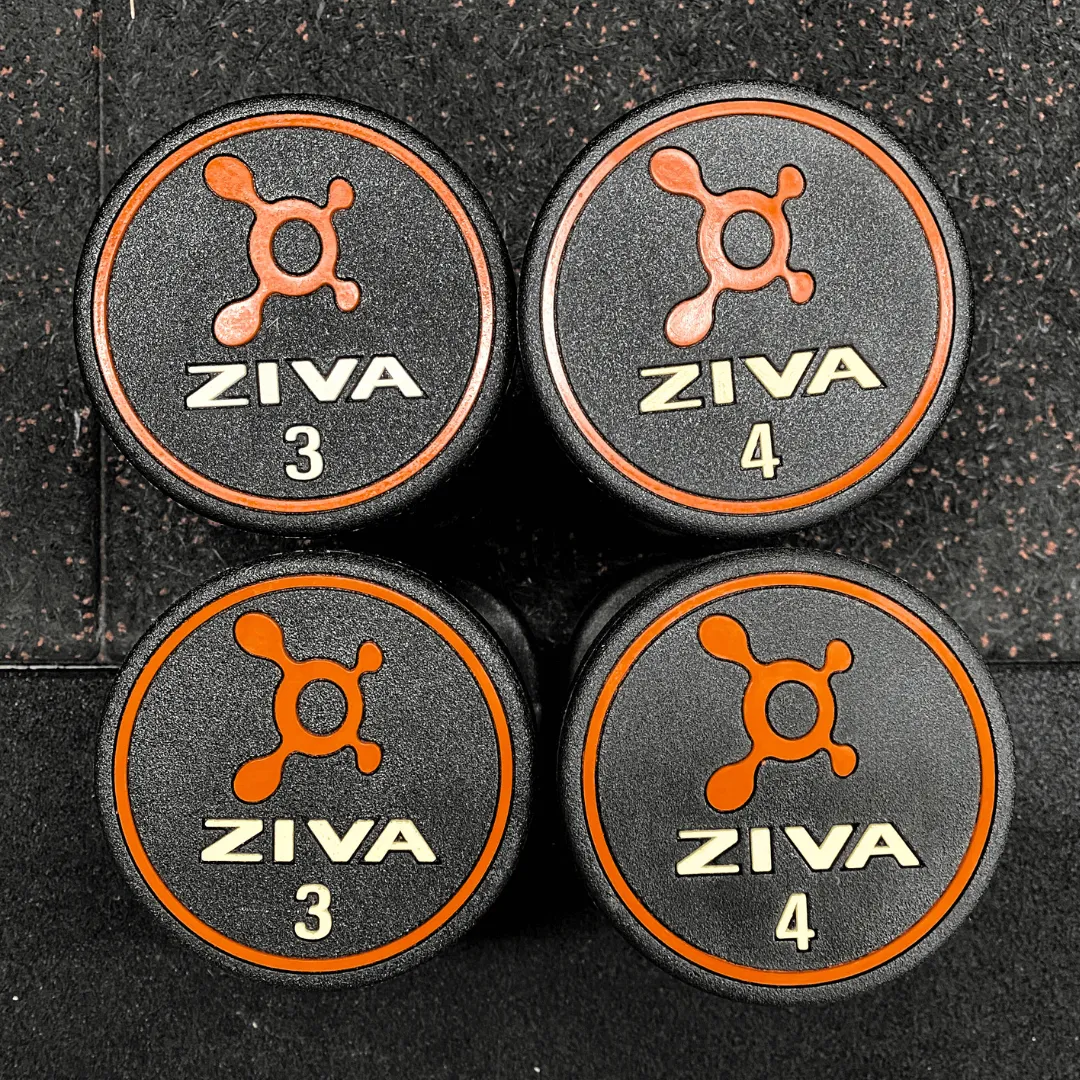 Ziva Premium Orange Dumbbells (Pair) - (3kgs & 4kgs available )